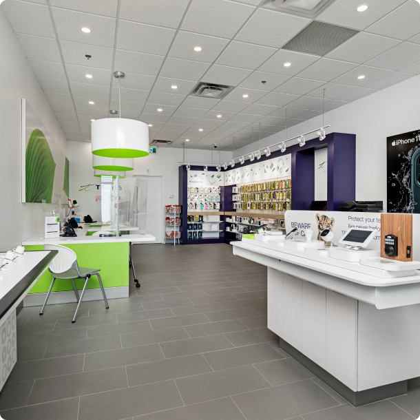 Retail store renovation with new lighting, flooring, and signage by expert commercial remodelers in New Jersey.